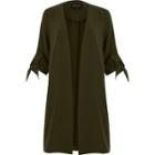 River Island Womens Tied Cuff Duster Coat