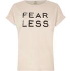 River Island Womens 'fearless' Print T-shirt