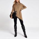 River Island Womens Asymmetric Long Sleeve Roll Neck Jumper