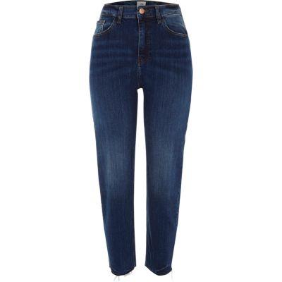 River Island Womens Casey Raw Hem Slim Fit Jeans