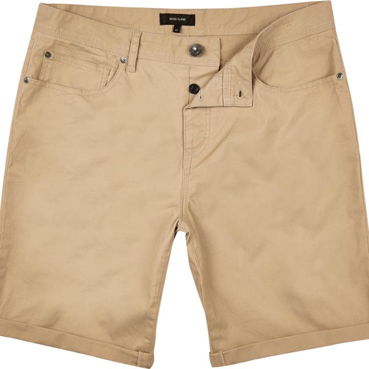River Island Menstan Slim Turn-up Shorts
