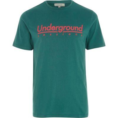 River Island Mens 'underground Sessions' Slim Fit T-shirt