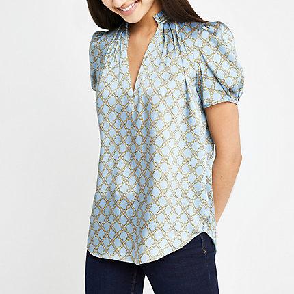 River Island Womens Chain Print V Neck Shell Top