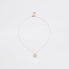 River Island Womens Rose Gold Plated Cubic Zirconia Necklace
