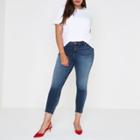 River Island Womens Plus White Cut Our Faux Pearl Neck T-shirt