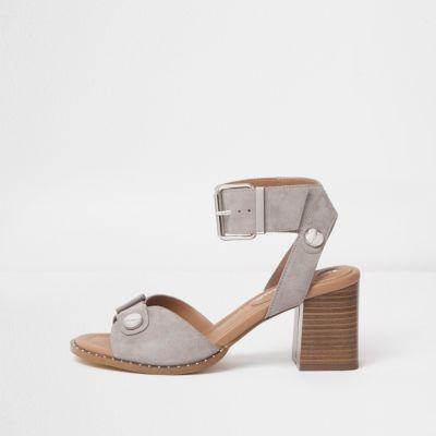 River Island Womens Two Part Block Heel Sandals