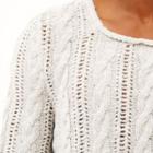 River Island Mens Brushed Cable Knit Sweater