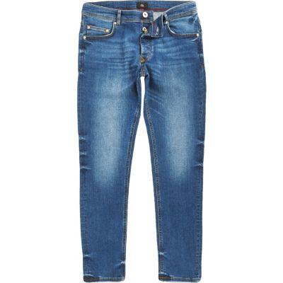 River Island Mens Big And Tall Faded Skinny Jeans