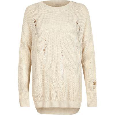 River Island Womens Ladder Knit Sweater