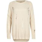 River Island Womens Ladder Knit Sweater