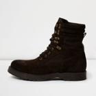 River Island Mens Suede Combat Boots