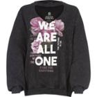 River Island Womens Fashion Strong Print Choker Sweatshirt