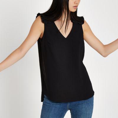 River Island Womens Frill Trim Cami Top