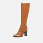 River Island Womens Leather Knee High Heeled Boots