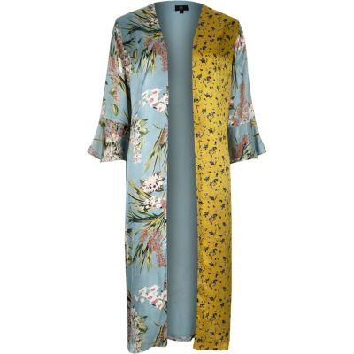River Island Womens Petite Mixed Floral Print Duster Jacket