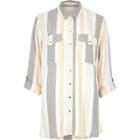 River Island Womens Stripe Relaxed Fit Shirt
