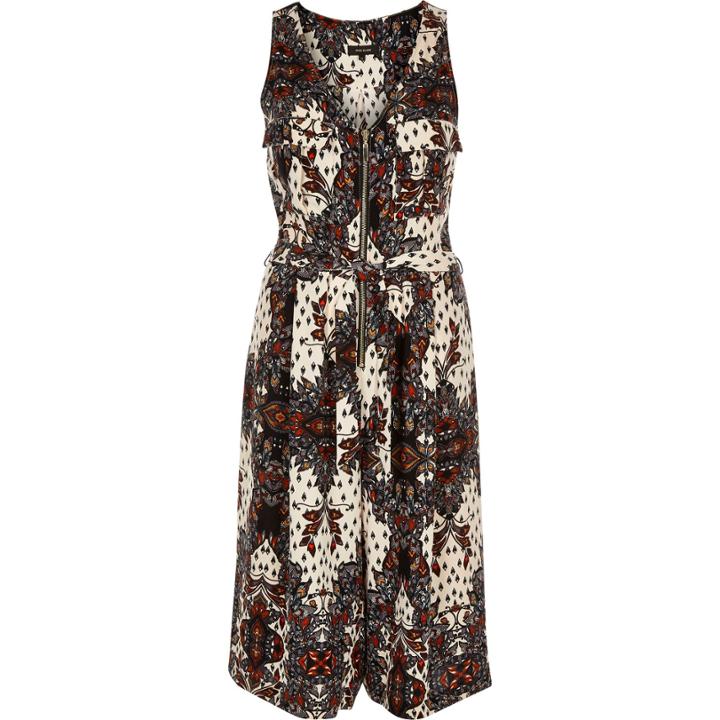 River Island Womens Paisley Print Smart Cropped Jumpsuit