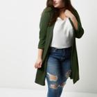River Island Womens Plus Split Back Duster Coat