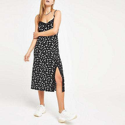 River Island Womens Floral Midi Cami Dress