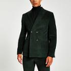 River Island Mens Cord Double Breasted Skinny Suit Jacket