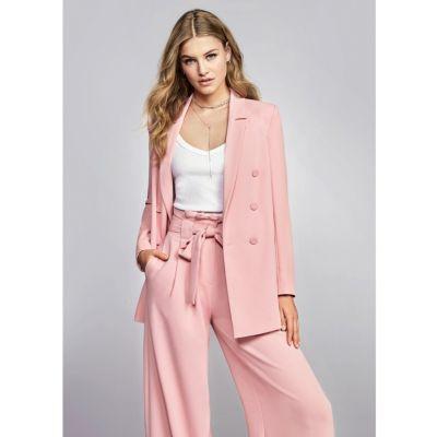 River Island Womens Paper Bag Waist Wide Leg Pants