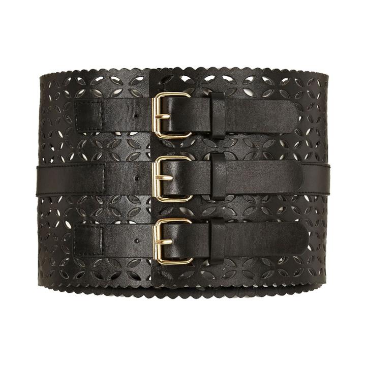 River Island Womens Laser Cut Wide Waist Belt