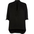 River Island Womens Lace Sleeve Top