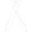 River Island Womens Gold Tone Gem Centre Body Harness