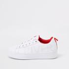 River Island Womens White Trim Lace-up Sneakers