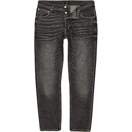 River Island Mens Distressed Jimmy Tapered Jeans