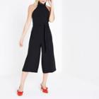 River Island Womens Petite High Neck Culotte Jumpsuit