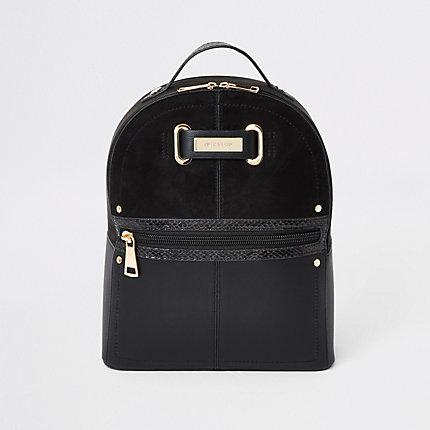 River Island Womens Zip Front Backpack