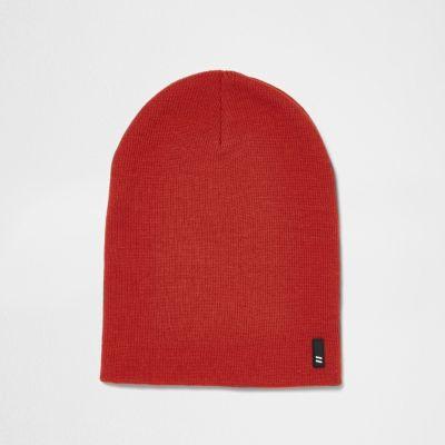 River Island Mens Knitted Slouch Beanie Hat