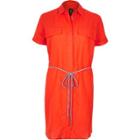 River Island Womens Linen-rich Shirt Dress