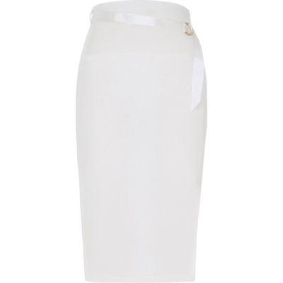 River Island Womens D-ring Belt Pencil Skirt
