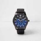 River Island Mens And Blue Round Face Watch