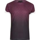 River Island Mensblack Faded Geo Print T-shirt
