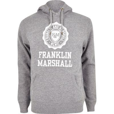River Island Mens Franklin & Marshall Print Hoodie