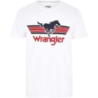 Mens White Wrangler Logo Print T-shirt