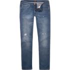 River Island Mens Lee Slim Fit Ripped Tapered Luke Jeans