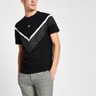River Island Mens Muscle Fit Chevron Check T-shirt