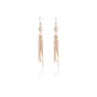 River Island Womens Gold Tone Gem Dangly Earrings