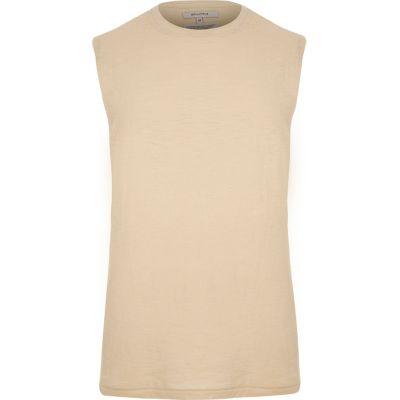 Mens White Bellfield Boyfriend Crew Neck Vest