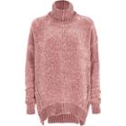 River Island Womens Chenille Knit Oversized Roll Neck Sweater