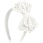 River Island Girls White Lazer Cut Bow Alice Headband