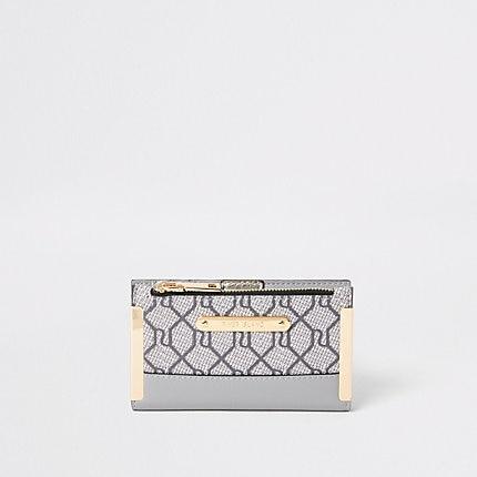 River Island Womens Ri Monogram Mini Fold Out Purse