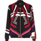 River Island Womens Multicolored Print Bomber Jacket