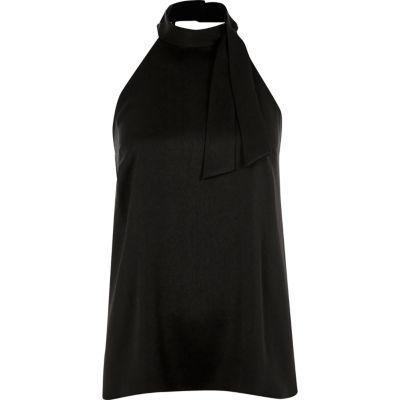River Island Womens High Neck Strappy Back Sleeveless Top