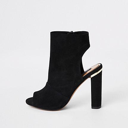 River Island Womens Suede Side Zip Shoe Boot