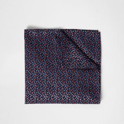 River Island Mens Geo Print Pocket Square